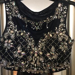 Navy Formal 2 piece dress...Like New